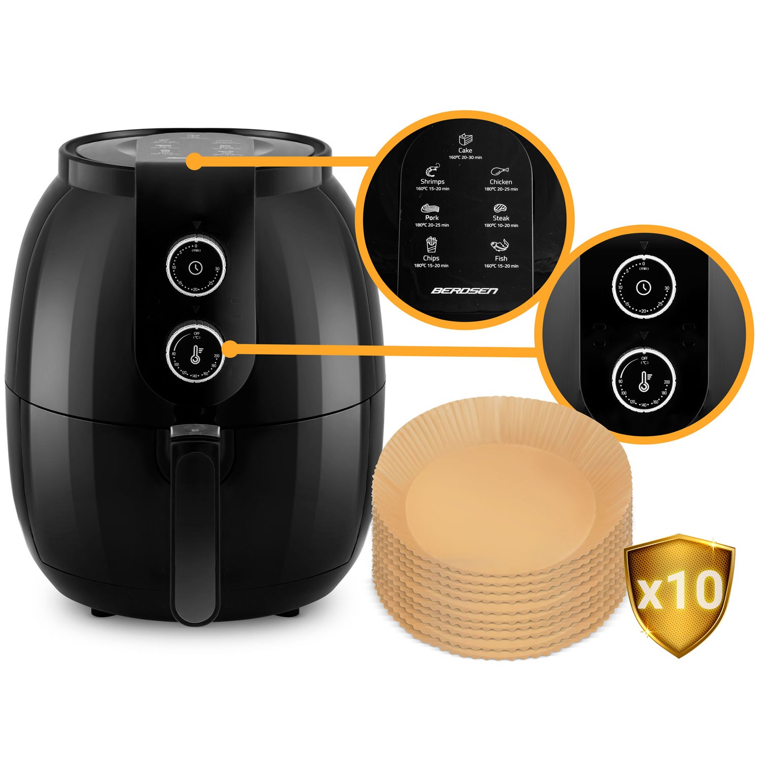 Berdsen BD‑650 öljytön airfryer
