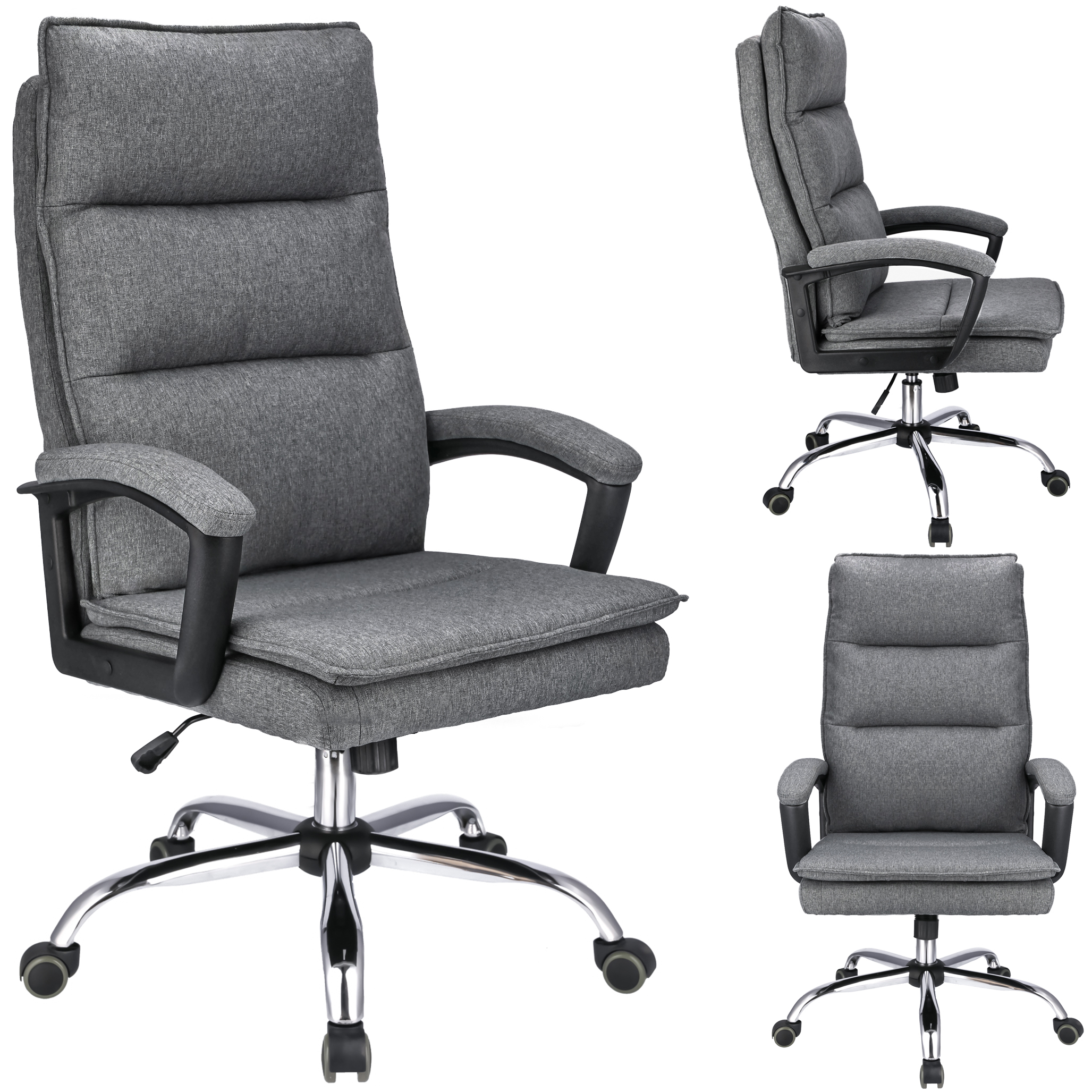 ESPO-toimistotuoli, tummanharmaa kangas