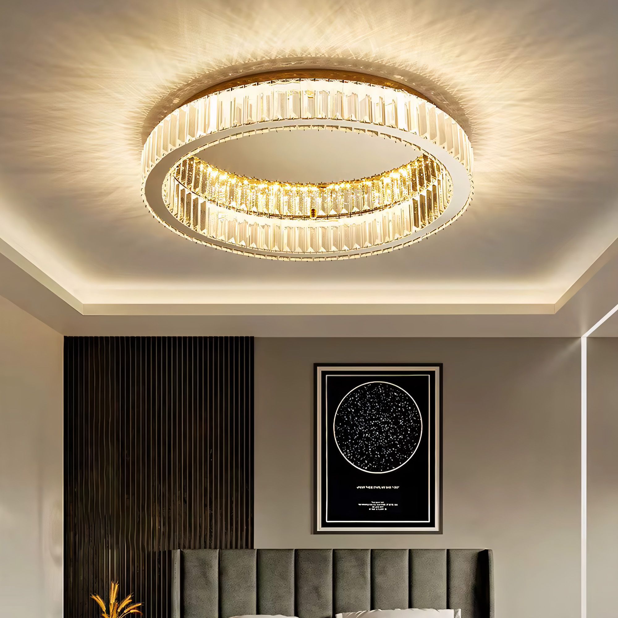 TOOLIGHT plafondi APP1723-C kulta, 59x59x11cm