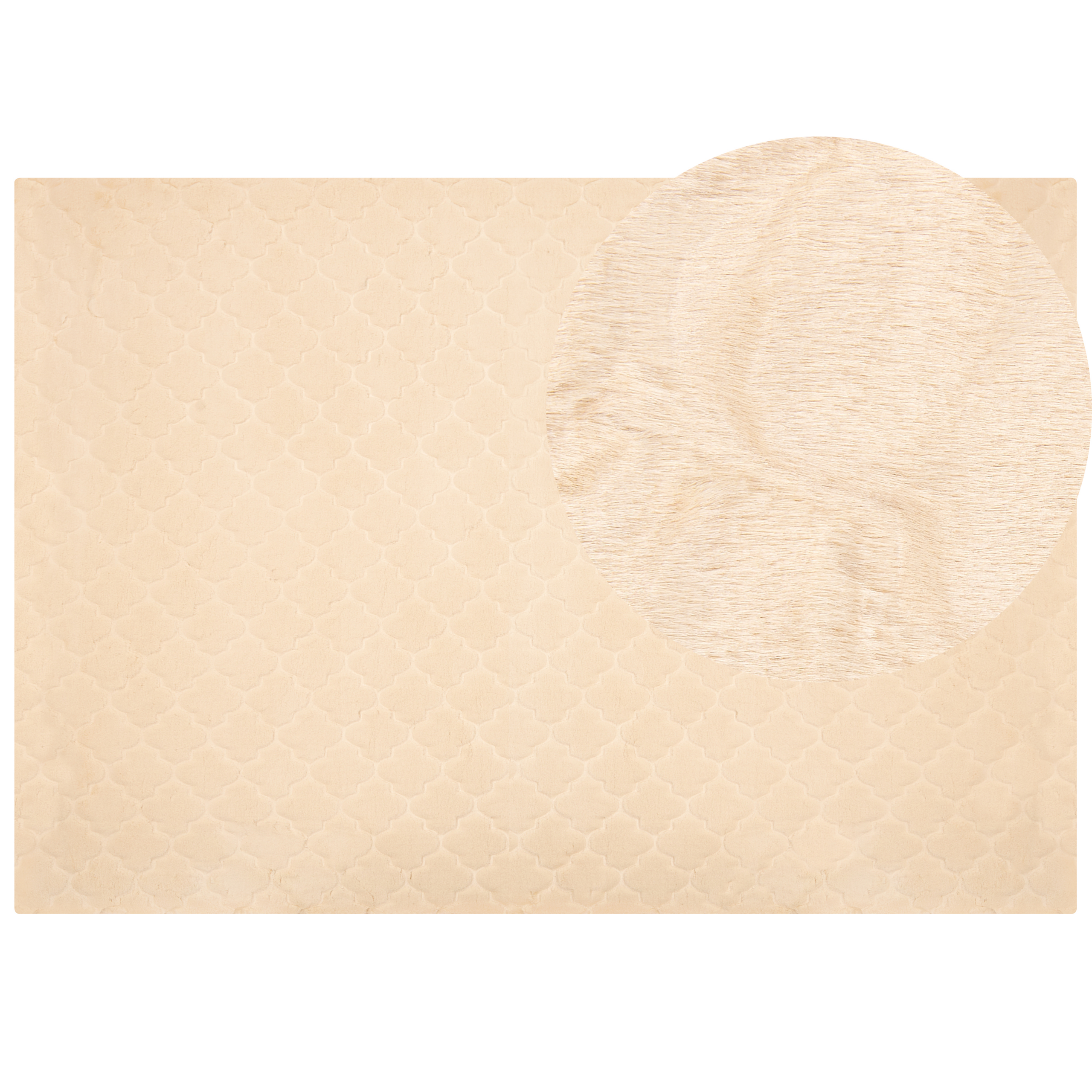 Tekoturkismatto GHARO Beige 160 x 230 cm