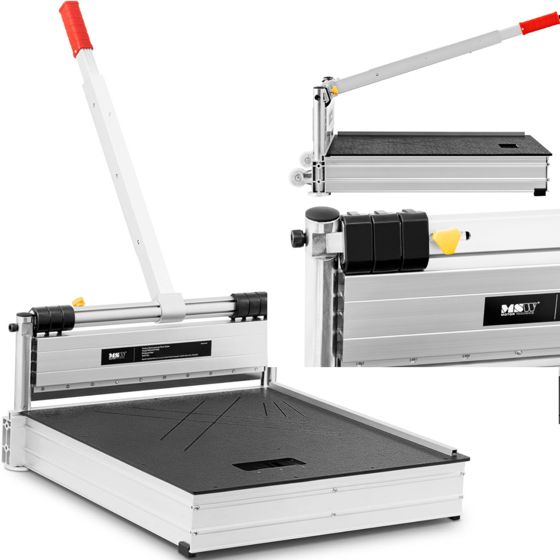 Giljotiinikone laminoitujen paneelien kulmasahaukseen, leveys 490 mm, paksuus 16 mm