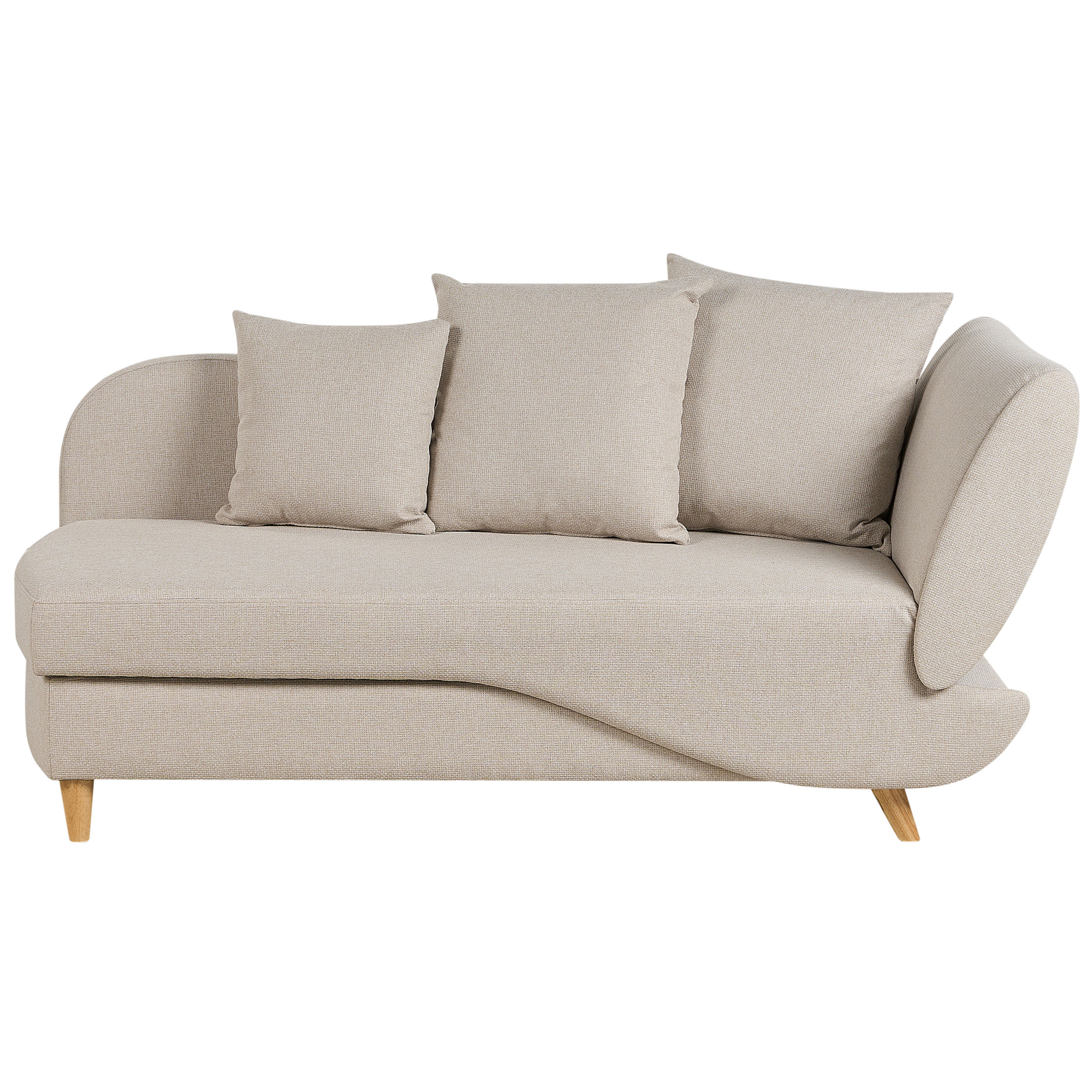 Divaani oikea MERI säilytystila Keinopellava Vaaleanbeige
