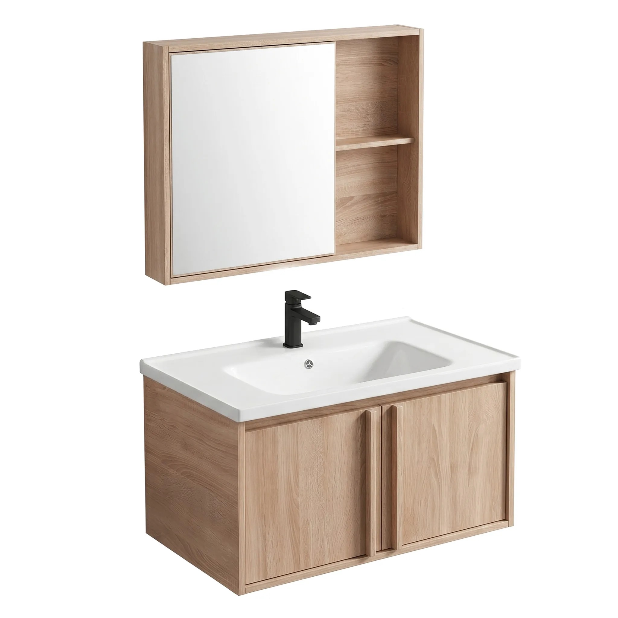 REA kylpyhuonekalustesarja pesualtaalla GAMA T25023 BXM 80CM , Beige, 47x80x44cm