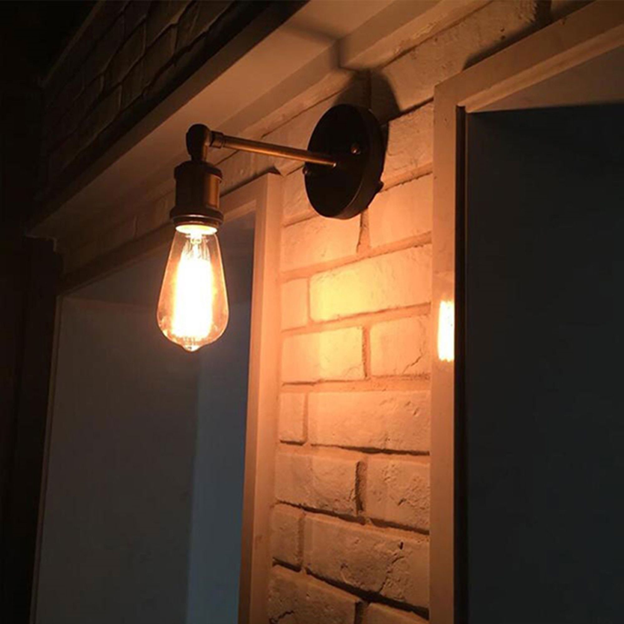 TOOLIGHT seinävalaisin APP618-1W musta, 10x24x10cm
