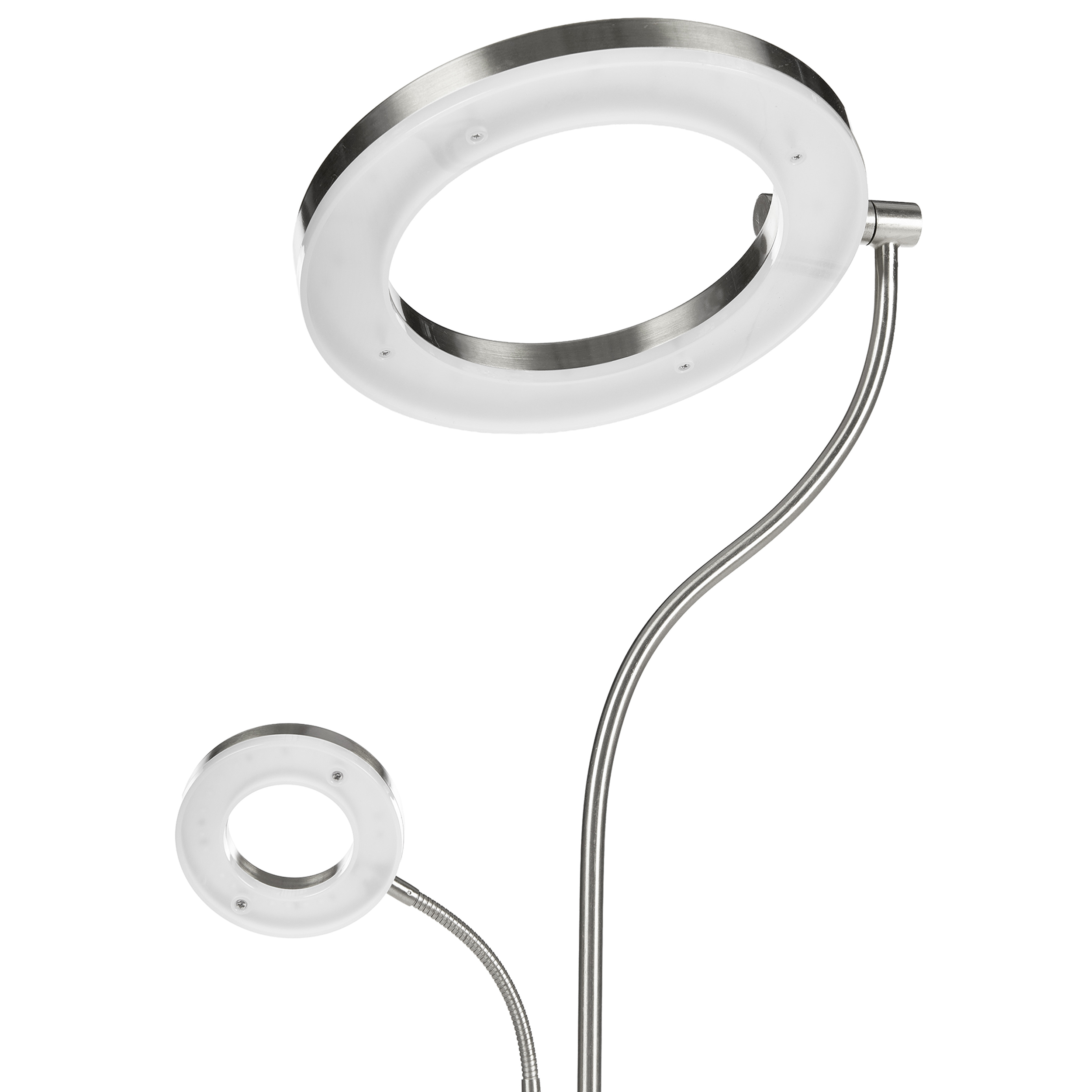 LED-lattiavalaisin AFTON Metalli Hopea