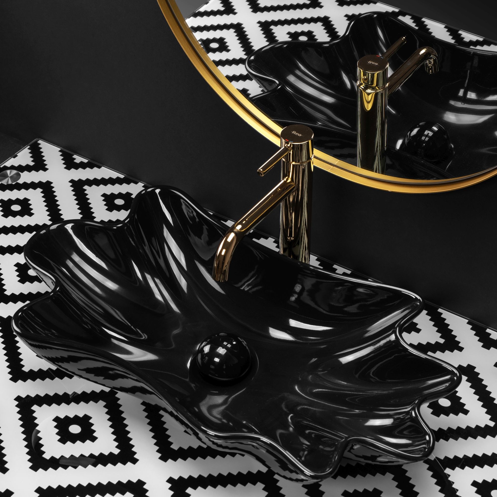 REA Malja-allas INFINITY musta, 62X33X11,5CM