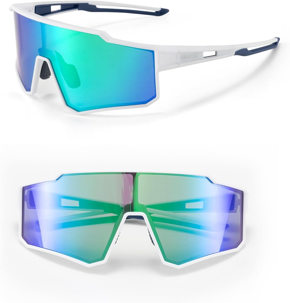 Polarisoidut Urheilupyöräilylasit, Valkoinen