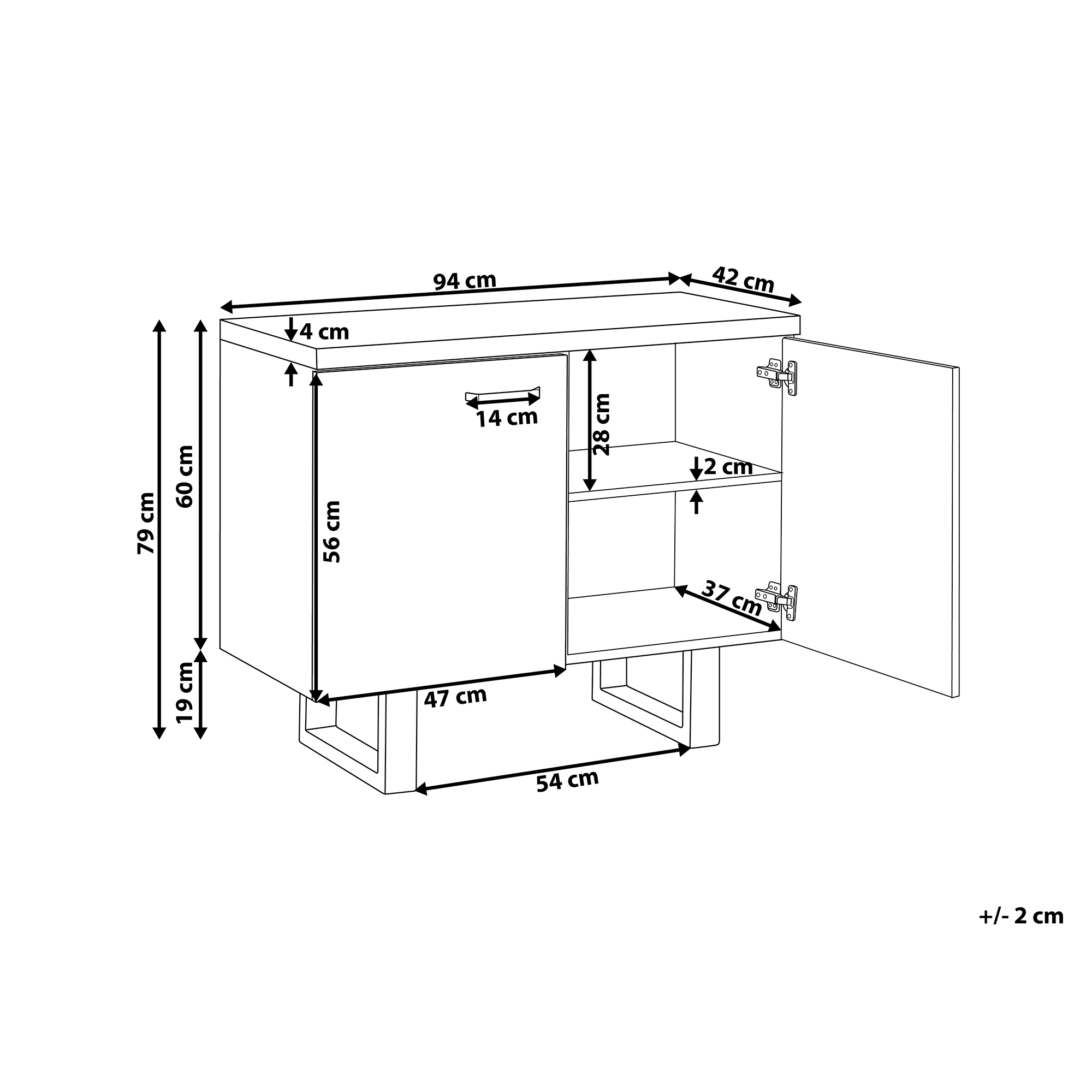 Kaappi TIMBER Vaaleanruskea