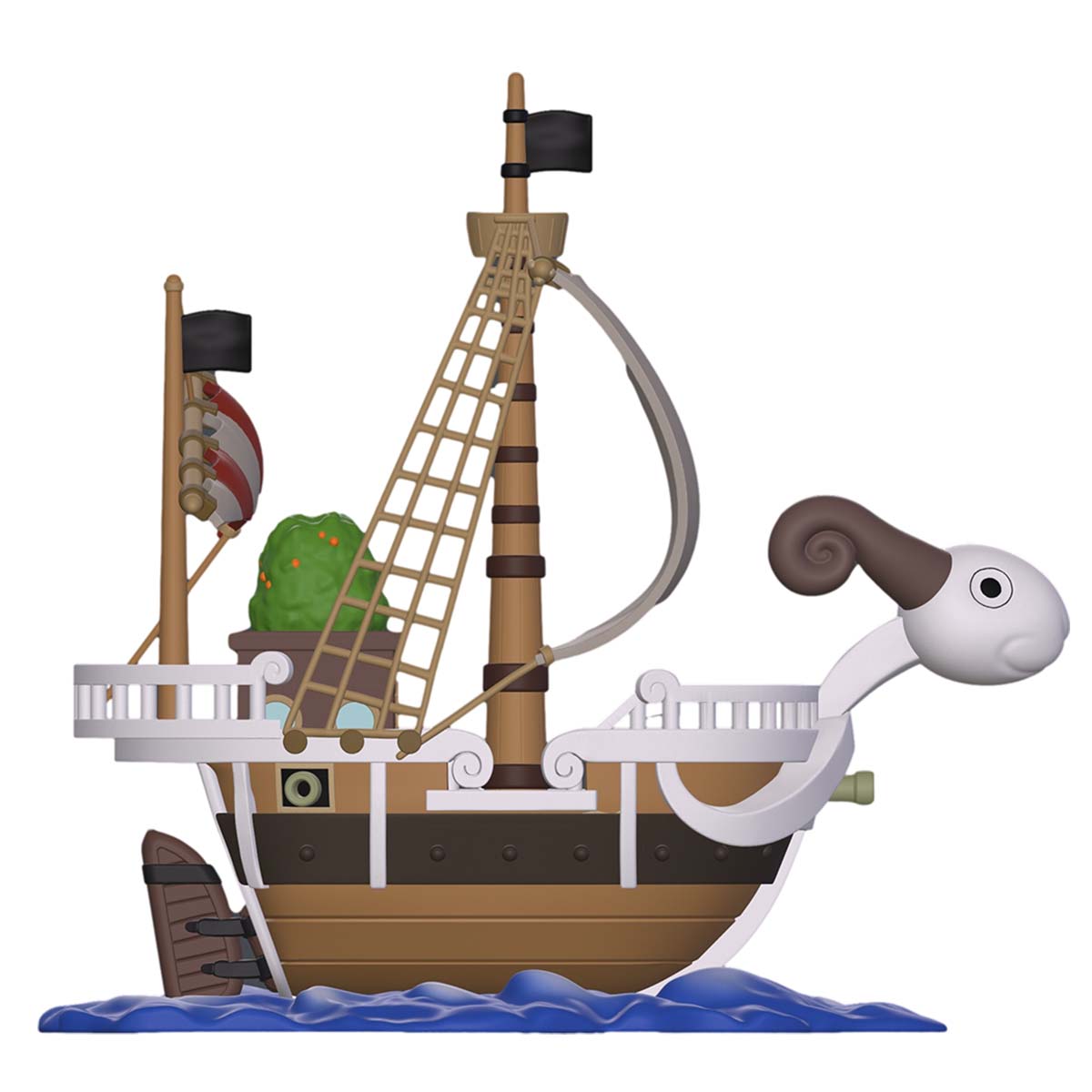 Valaistu The Merry One Piece -hahmo herätyskellotoiminnolla digitaalisella näytöllä