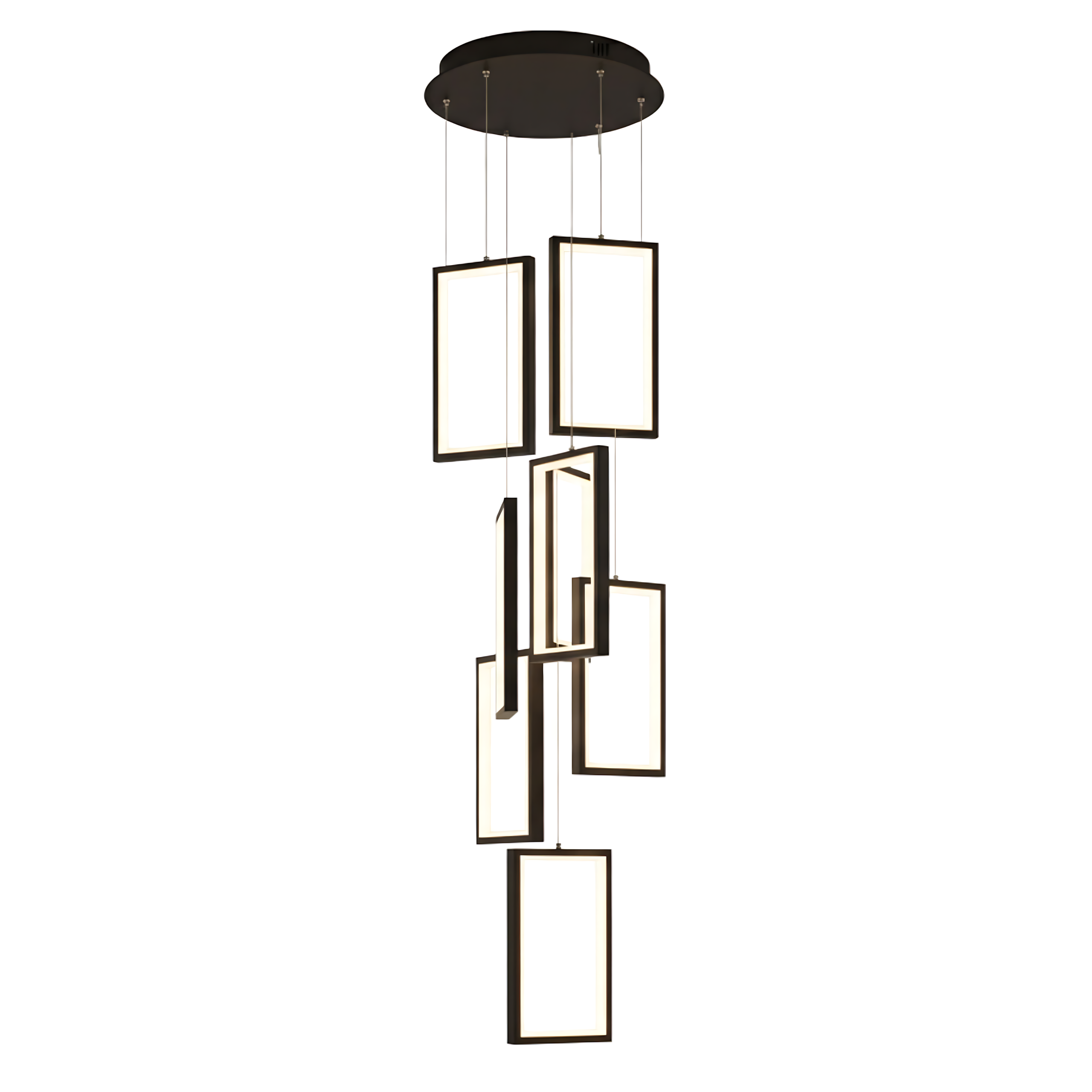 TOOLIGHT riippuvalaisin LHJ089-7CP valkoinen, musta, 30X30X20CM