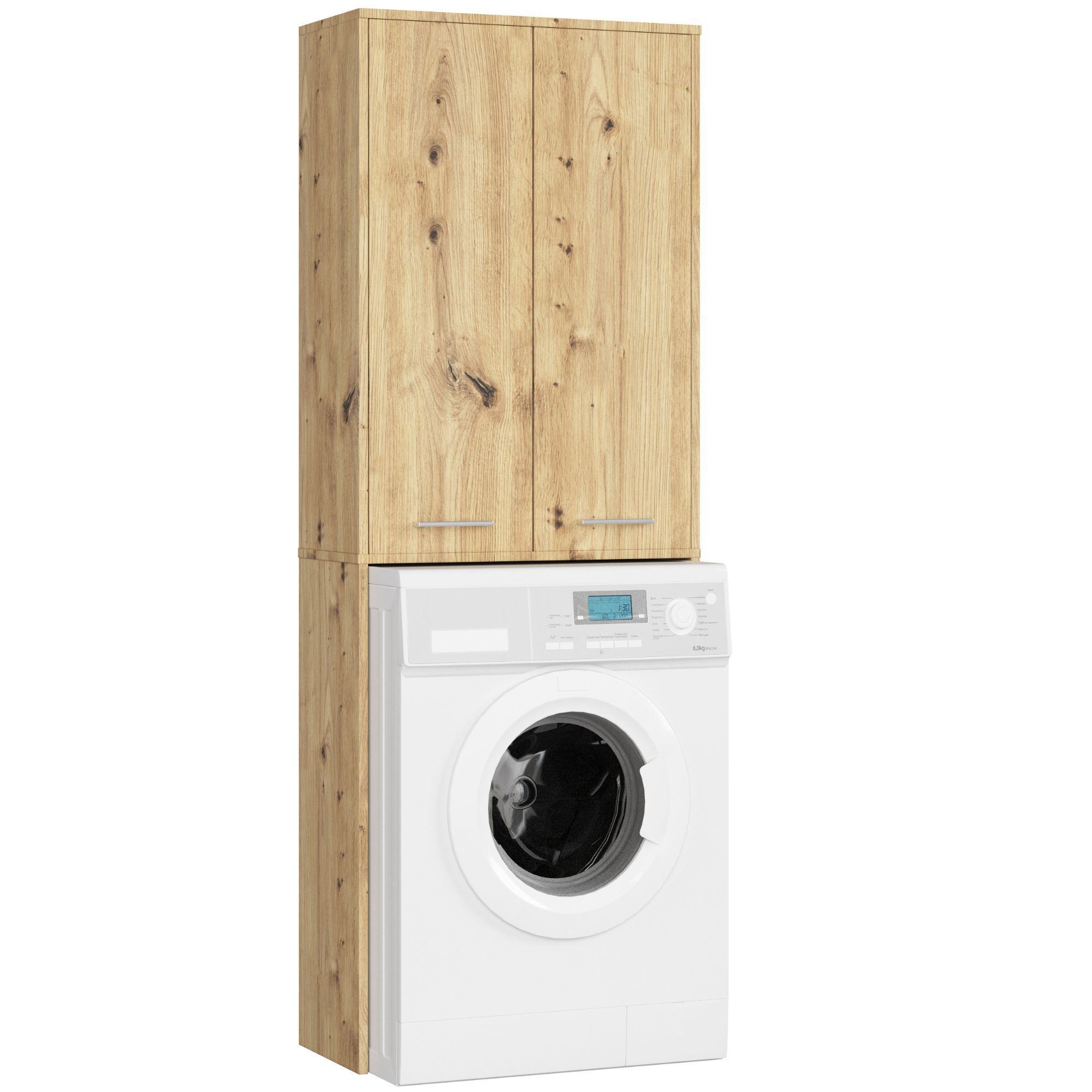 Akord Kylpyhuonekaappi pesukoneelle 2-ovinen Tammi Artisan 64x30x180
