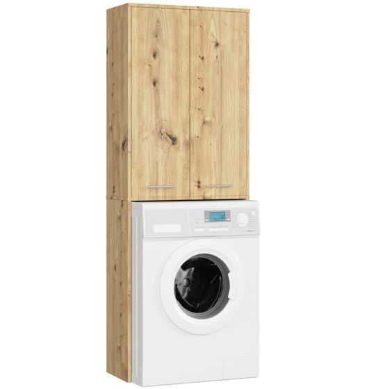 Akord Kylpyhuonekaappi pesukoneelle 2-ovinen Tammi Artisan 64x30x180
