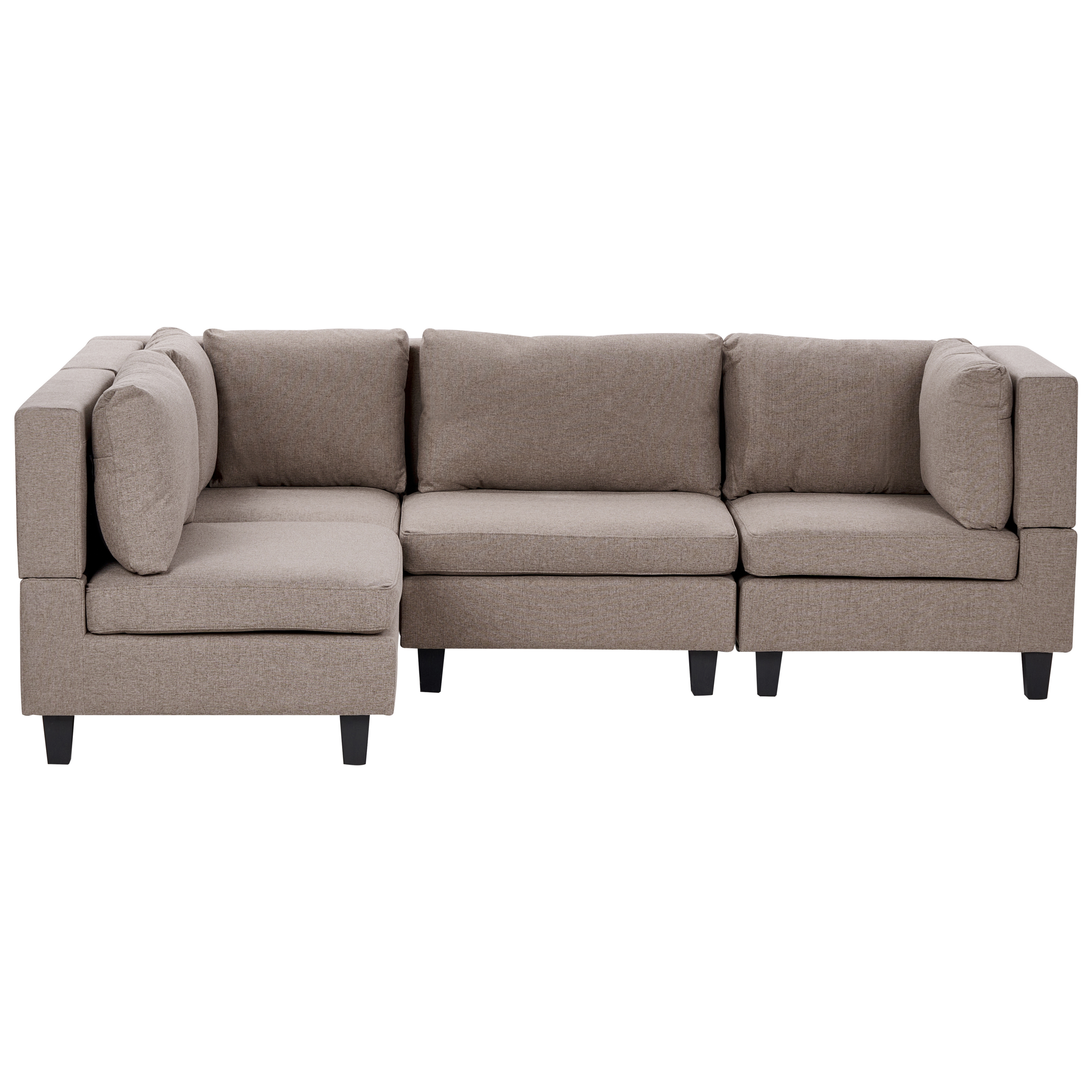 Moduulikulmasohva 4-istuttava UNSTAD kangas Ruskea Oikea