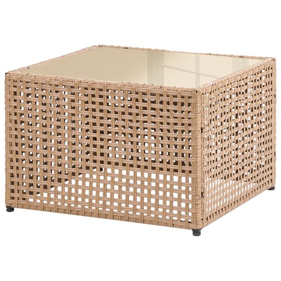 Ulkosohvapöytä OMEGANA 66 cm 66 cm Polyrottinki Beige