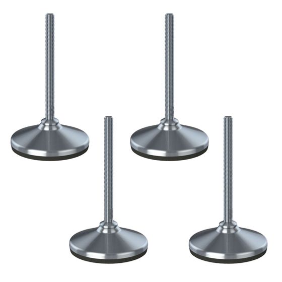 Ruostumaton tasoitusjalka 20x150x105mm pohja ja tärinänestoalusta 2200kg-sarja