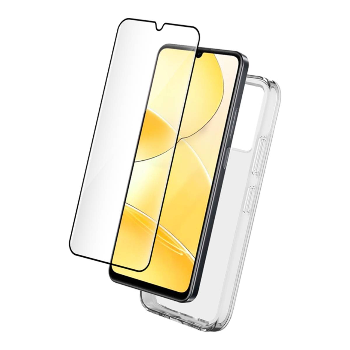 Joustava Suojakuori + Lasi Paketti SmartFrame-kehyksellä Realme C51/C53:lle