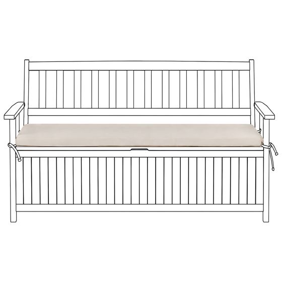 Puutarhapenkin pehmuste SOVANA 148 x 45 cm Beige