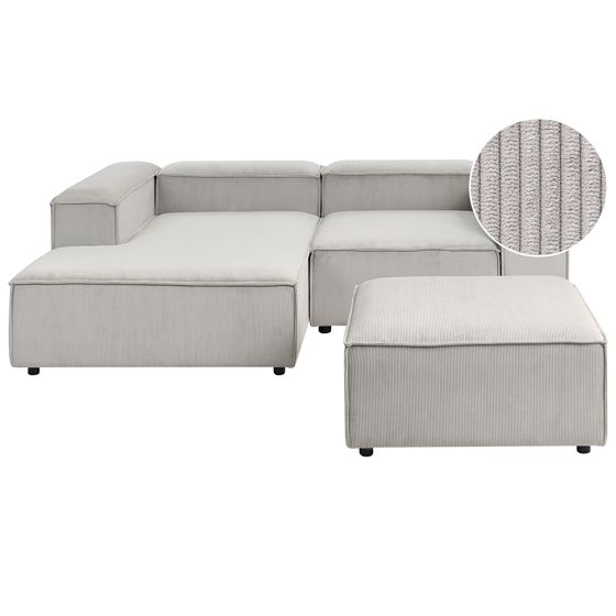 Moduulikulmasohva 3-istuttava ARDAL vakosametti Ruskeanharmaa Oikea