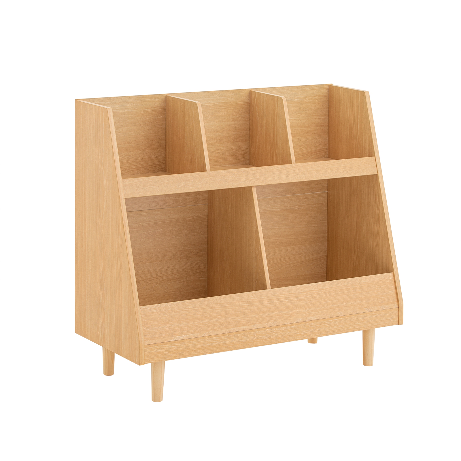SoBuy Montessori-lastenhylly KMB111-N luonnonpuu 87x37x78cm