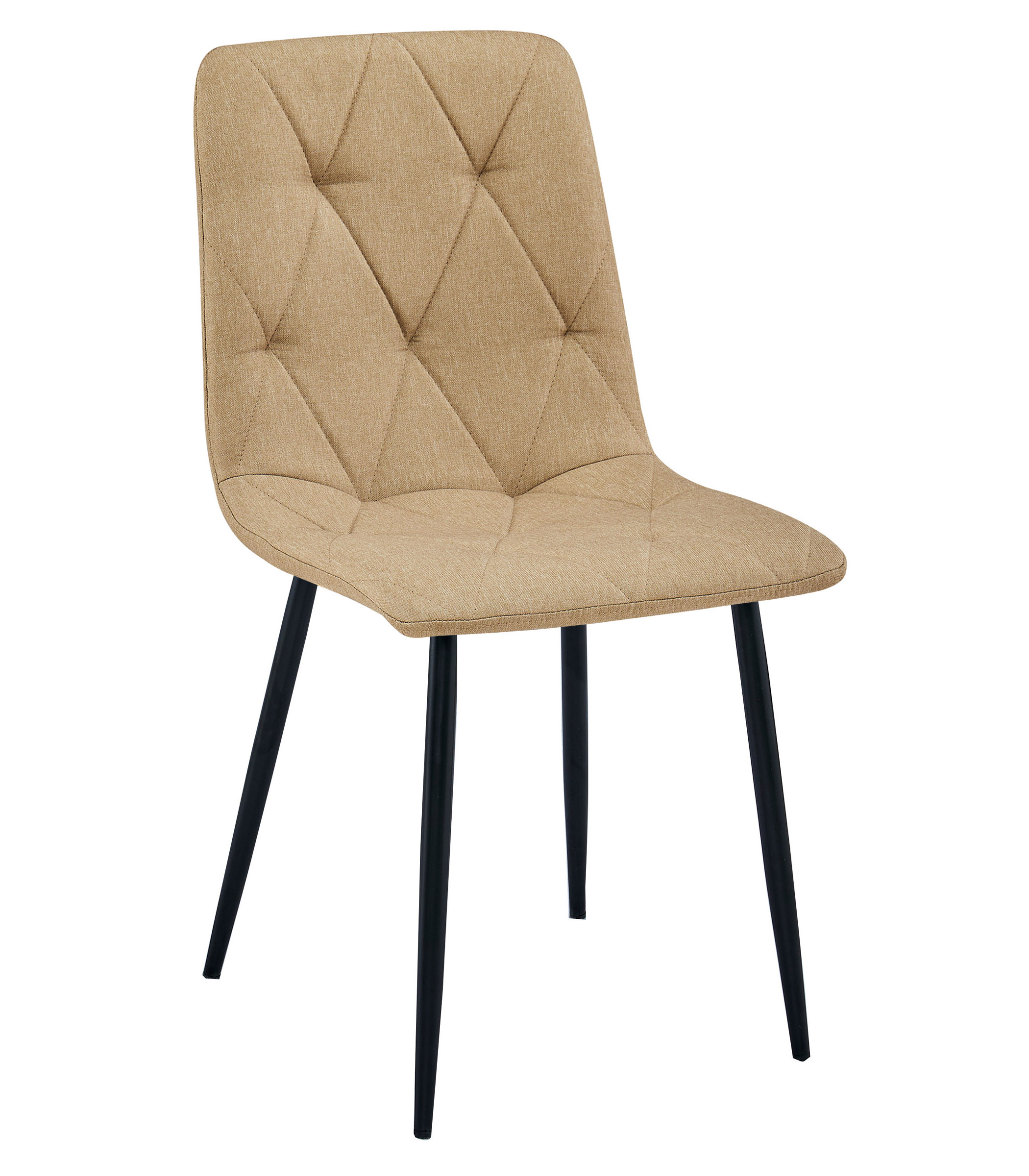 LIBRA verhoiltu tuoli, ruskea kangas, mustat jalat (1 kpl)