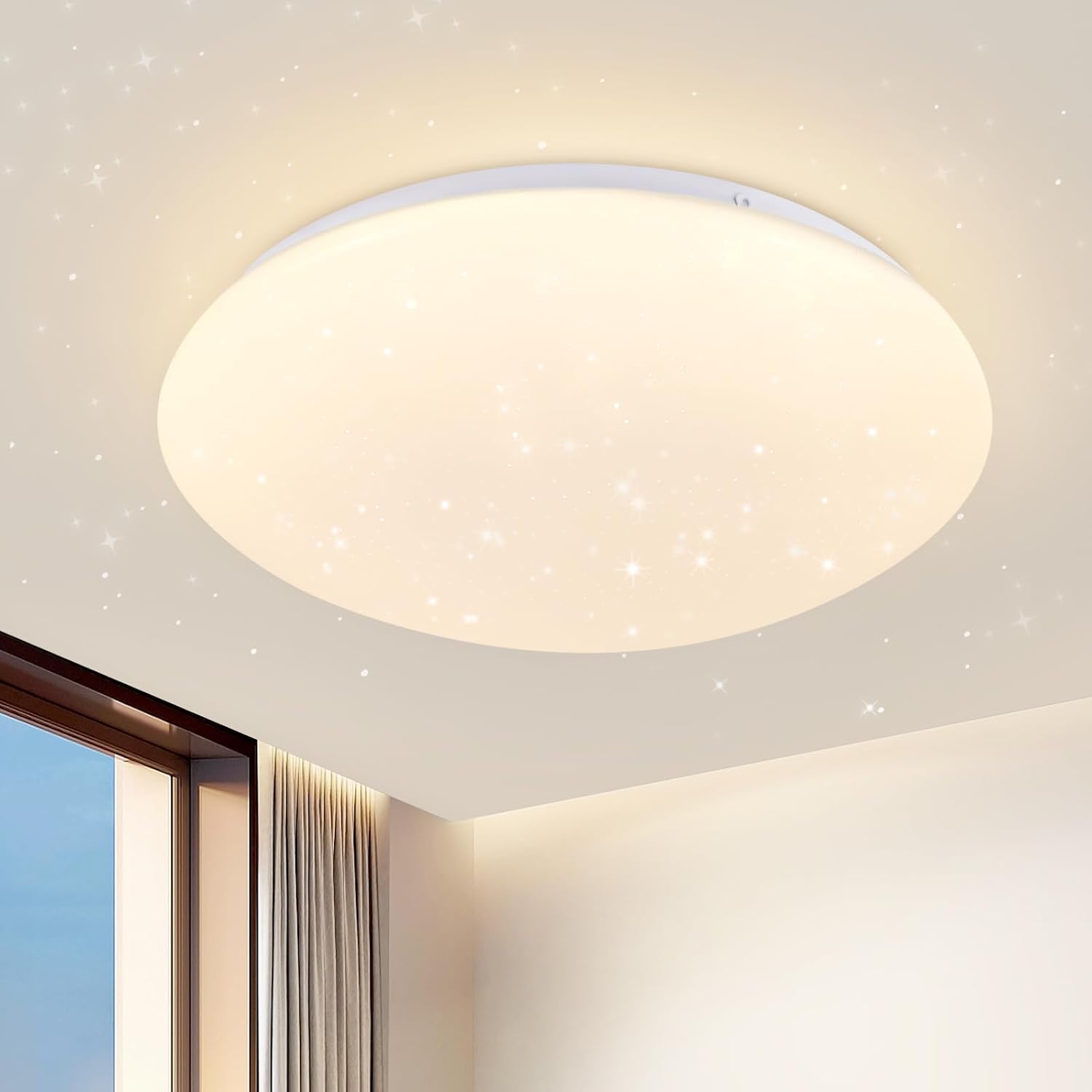 ZMH LED-kattovalaisin olohuoneeseen Ø16,5 cm pyöreä 5 W keittiön lamppu 3000 k käytävään