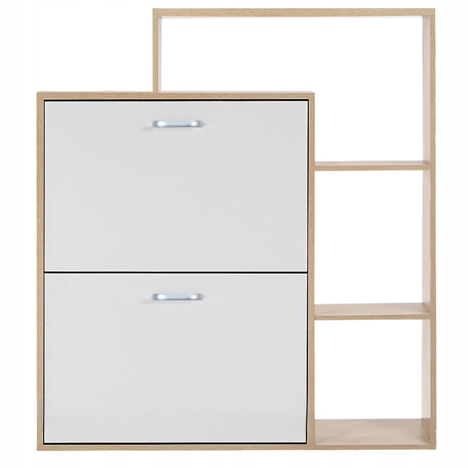 Kenkäkaappi, 2-lokeroinen kenkäteline, tilava lipasto eteiseen