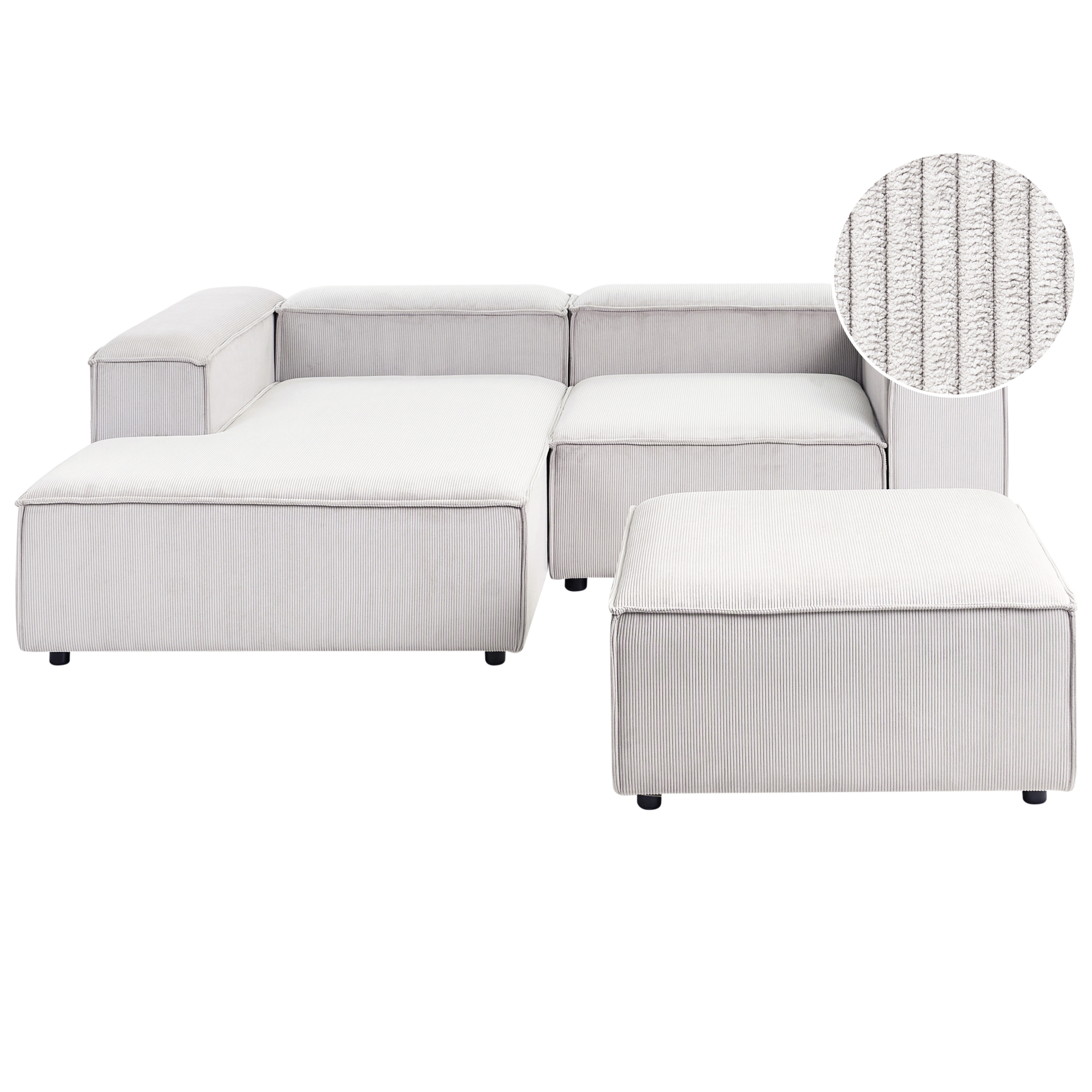 Moduulikulmasohva 3-istuttava ARDAL vakosametti Luonnonvalkoinen Oikea