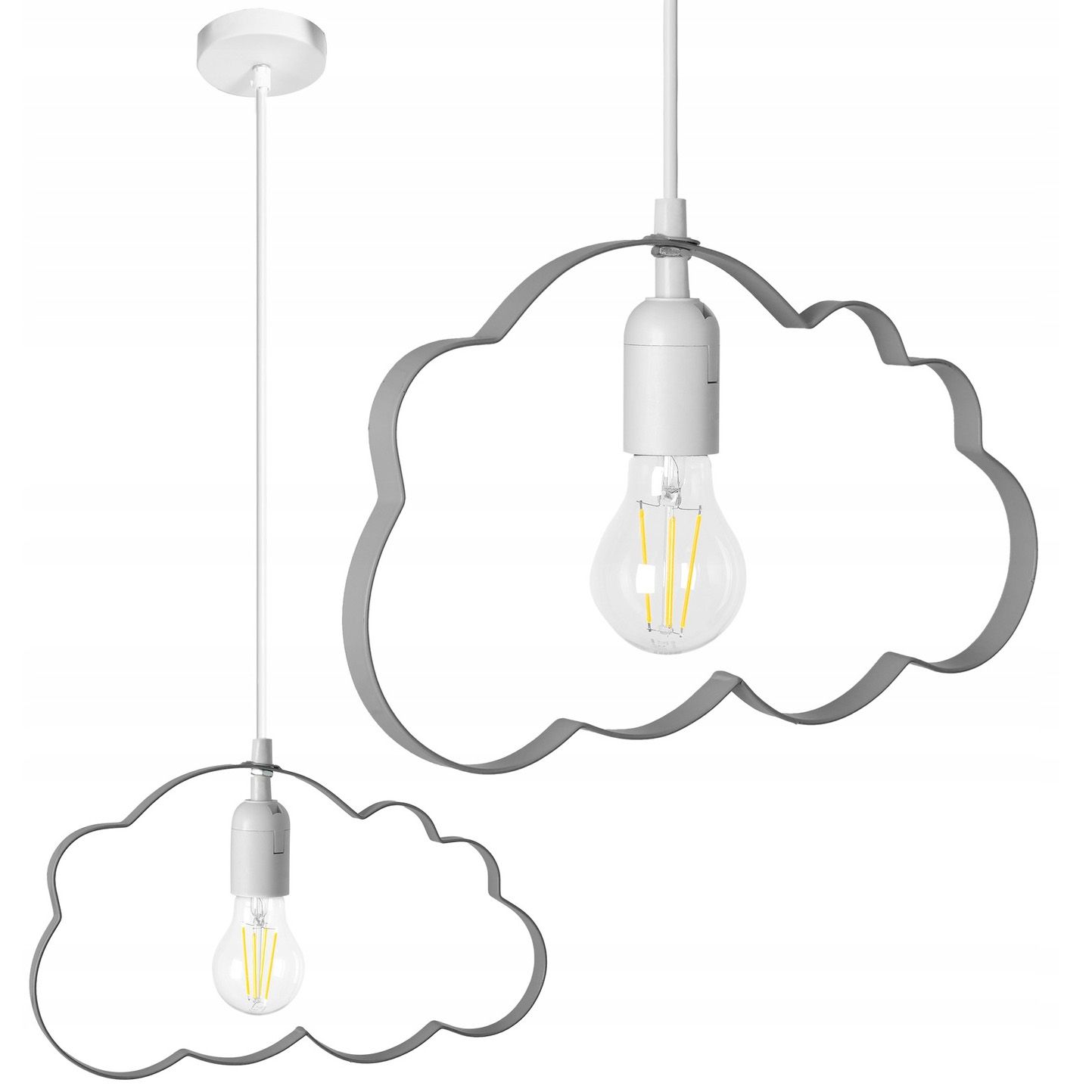 TOOLIGHT riippuvalaisin LH2077-2 Harmaa, 34, 5x34, 5x99, 5cm