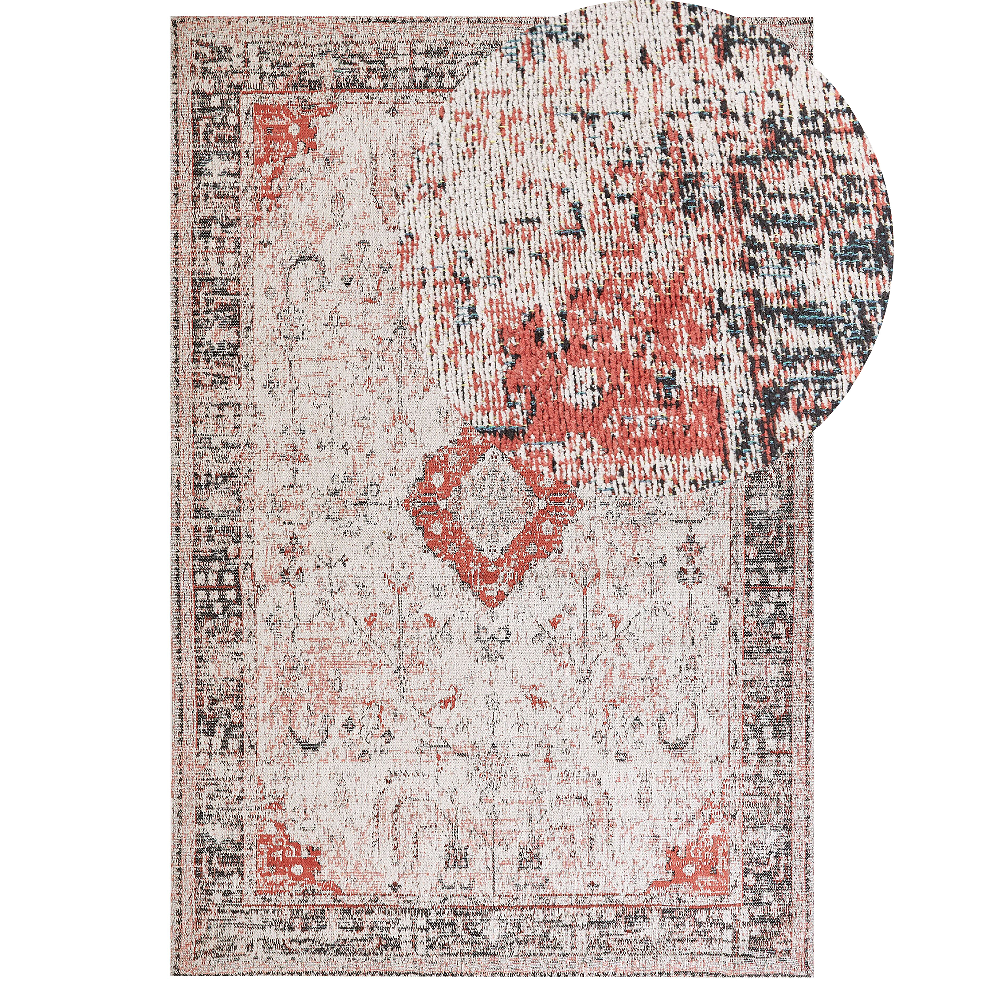 Matto ATTERA Beige 200 x 300 cm puuvilla