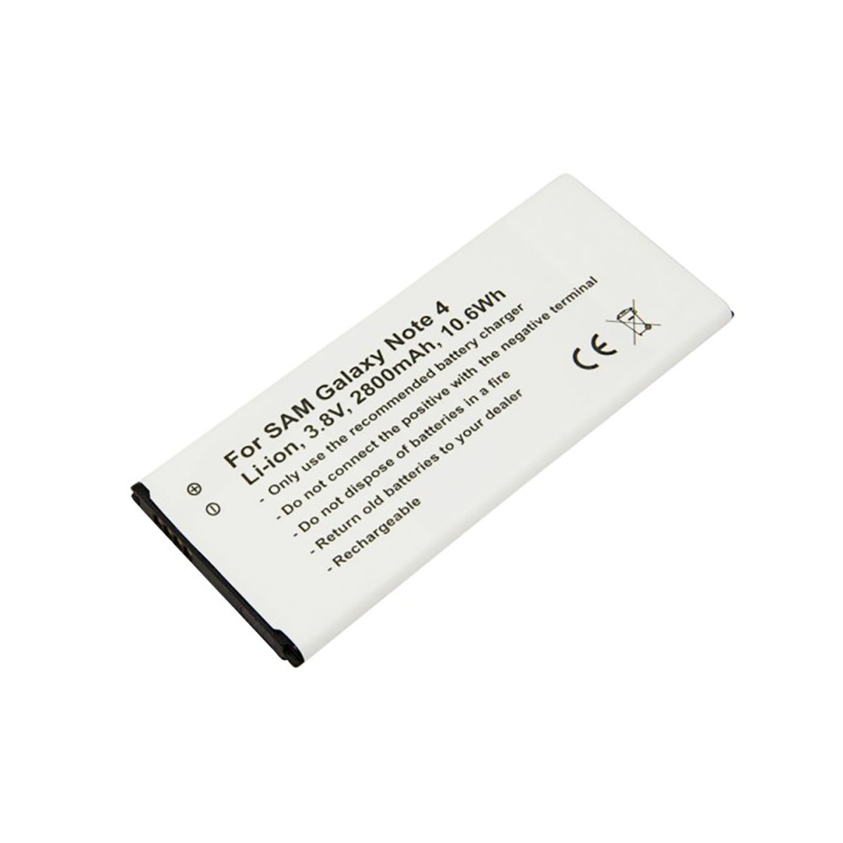 Akku Li-ion 3,8V 2800mAh yhteensopiva Samsung Galaxy Note 4 NFC:llä