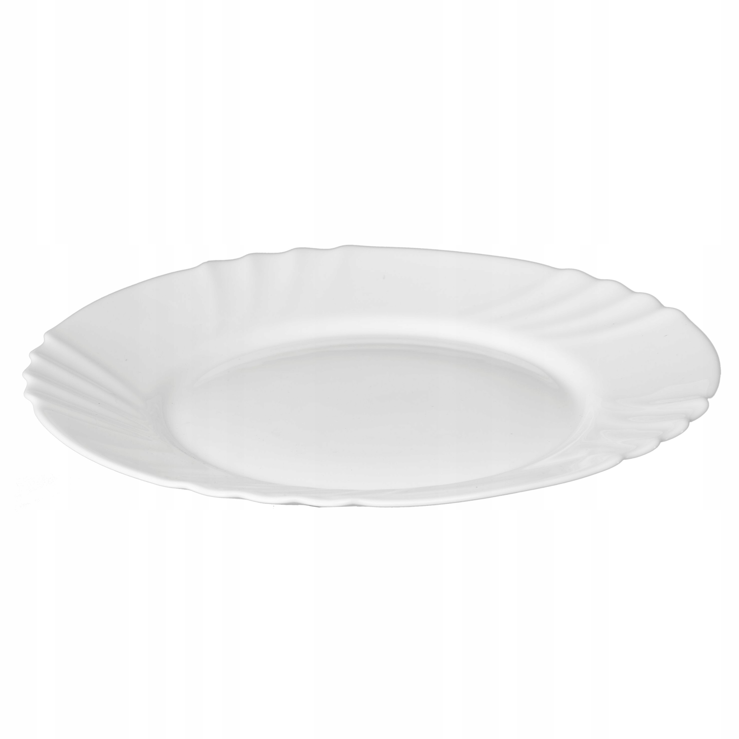 Bianco valkoinen pyöreä matala jälkiruokalautanen 19 cm