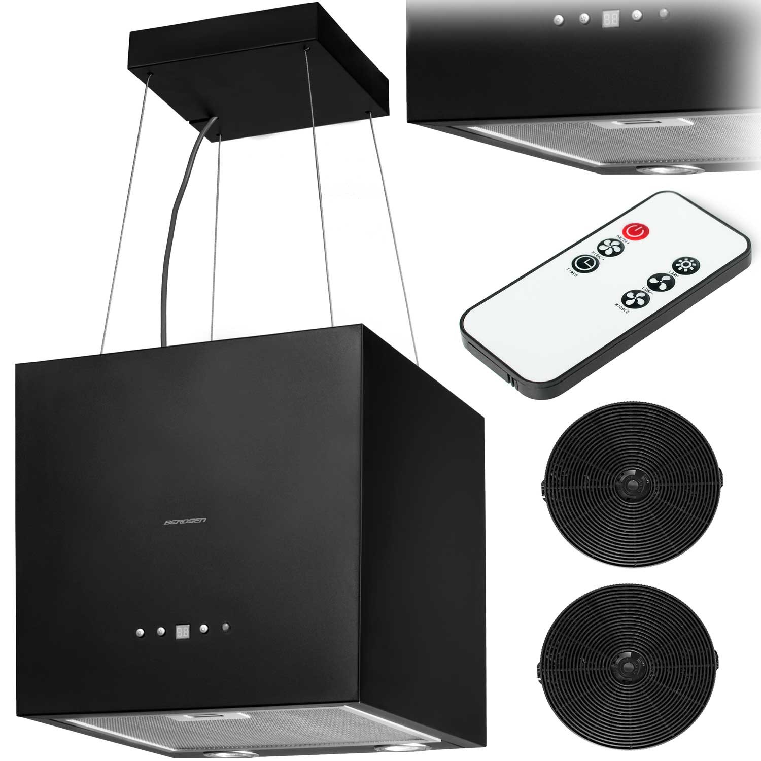 Berdsen 40E 40 cm saarekeliesituuletin + 2 suodatinta