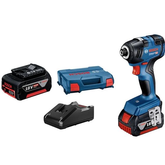Bosch GDR 18V-200 Professional -Iskuruuvinväännin 2x 4,0 Ah