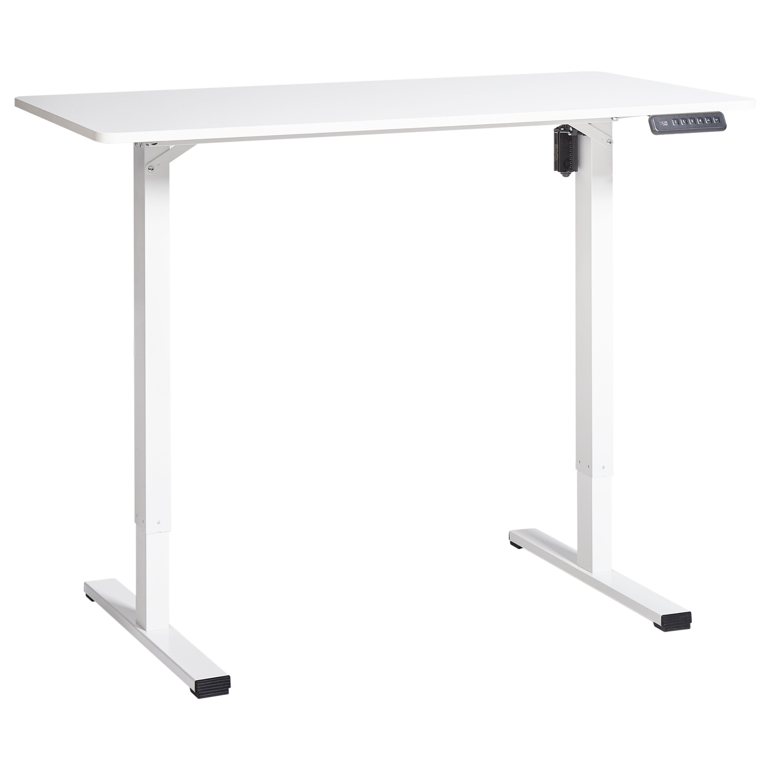 Sähkösäädettävä työpöytä TAVARES Valkoinen 120 cm 60 cm