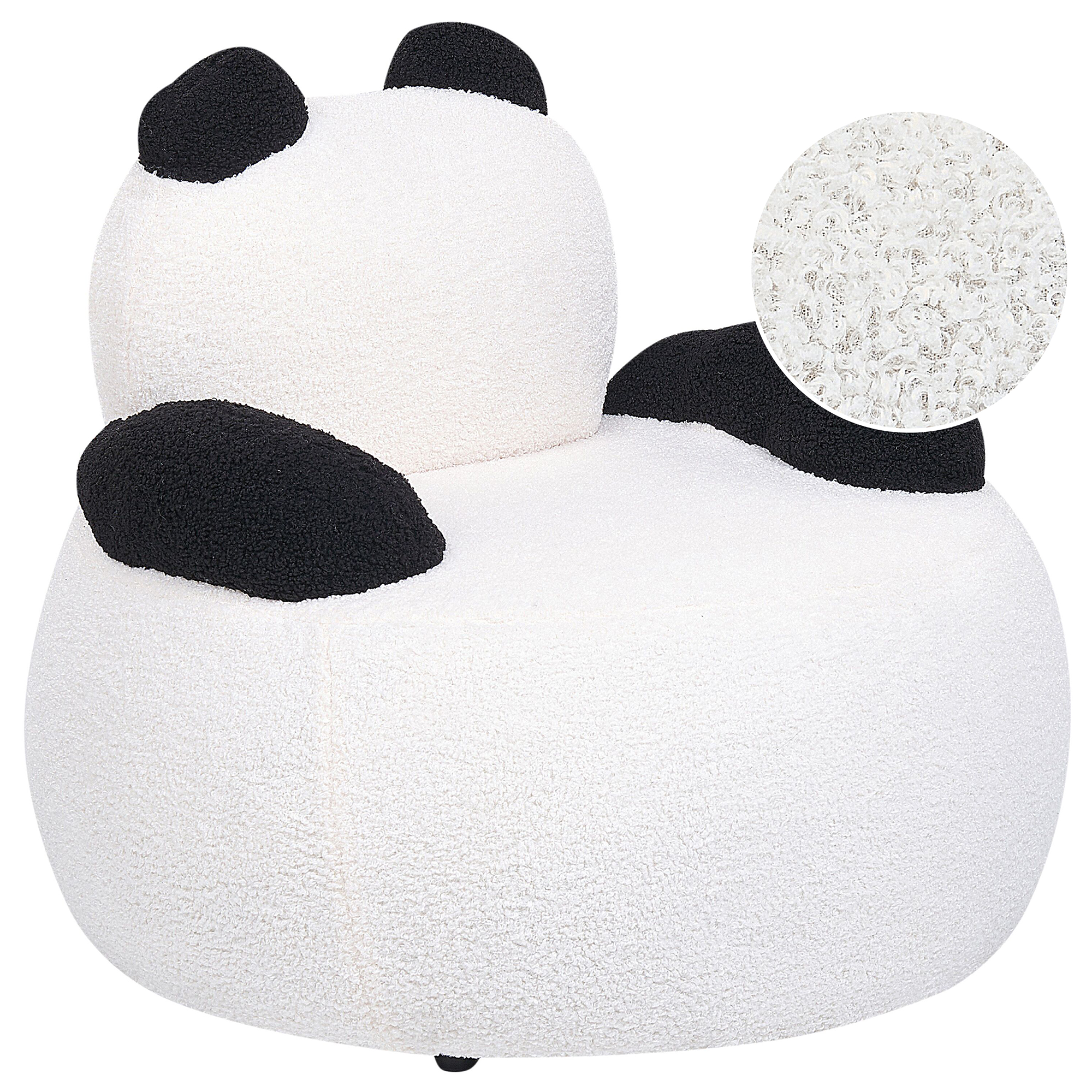 Lasten nojatuoli Panda VIBY Buklee Valkoinen