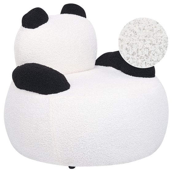 Lasten nojatuoli Panda VIBY Buklee Valkoinen