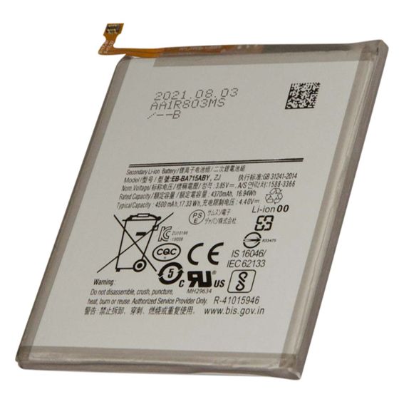 Akku Li-ion 3,85V Samsung Galaxy A71 harmaa 4370mAh