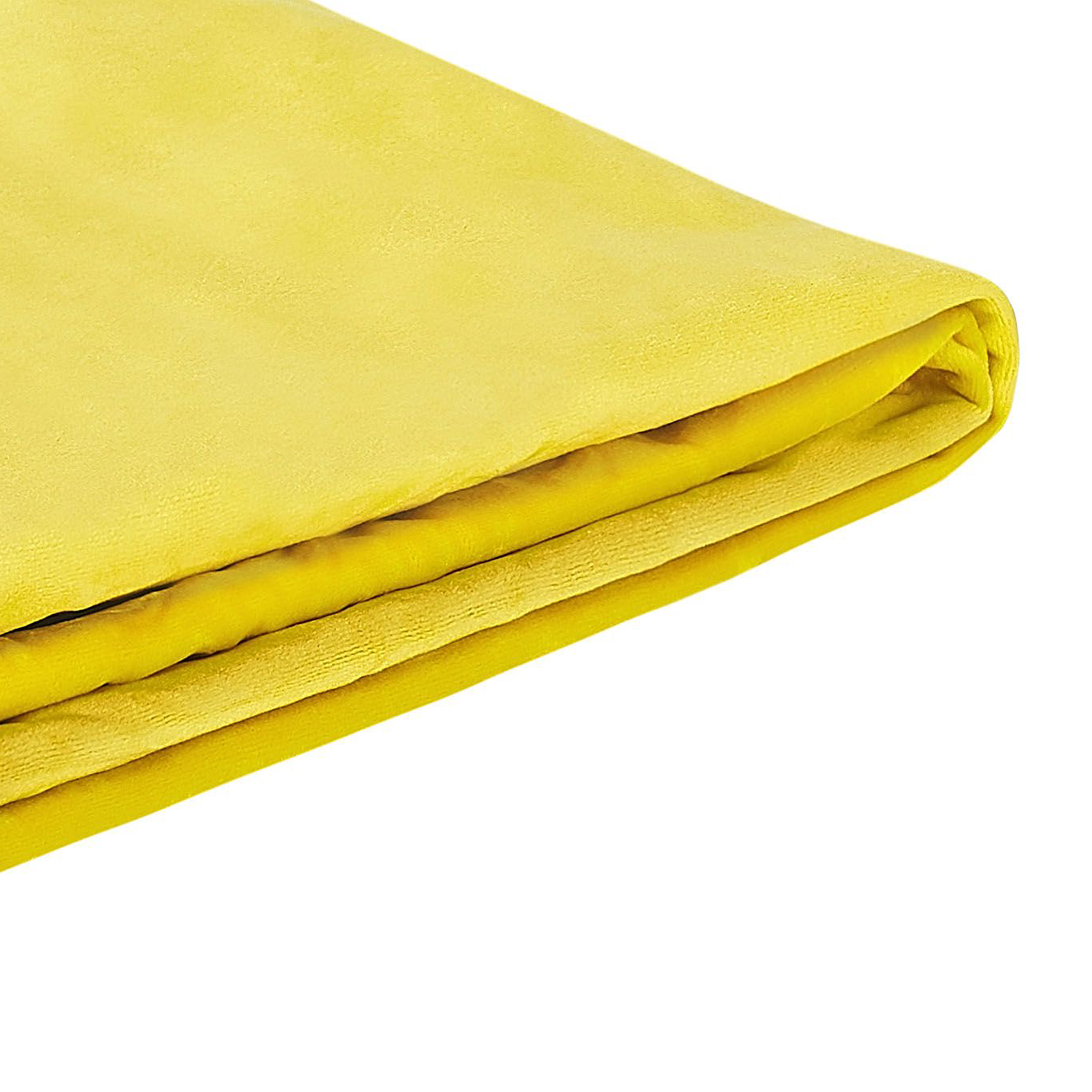 Sängynrungon päällinen Sametti FITOU 160 x 200 cm Keltainen