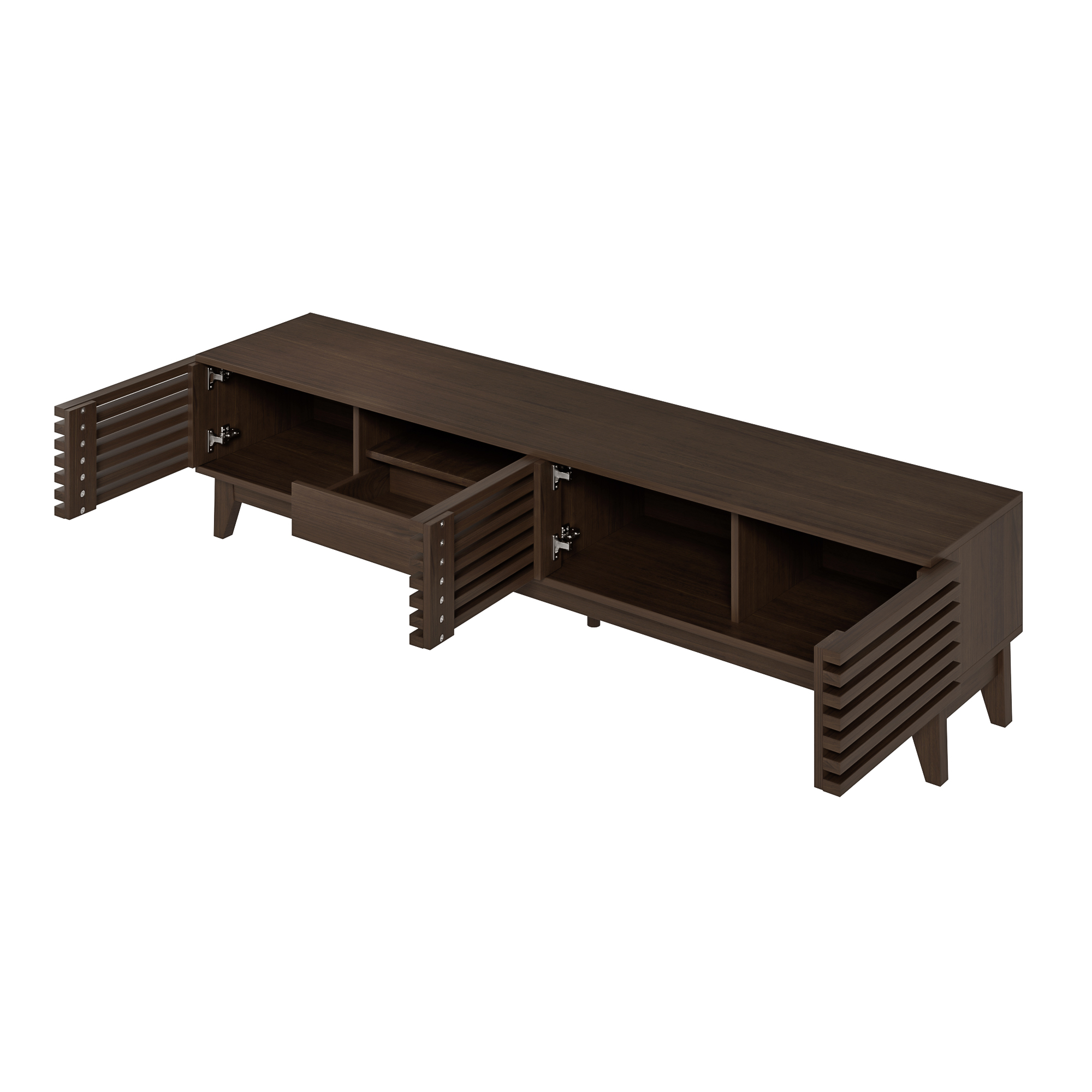 TV-taso 170x35x40 cm luonnonvärisenä lastulevytä