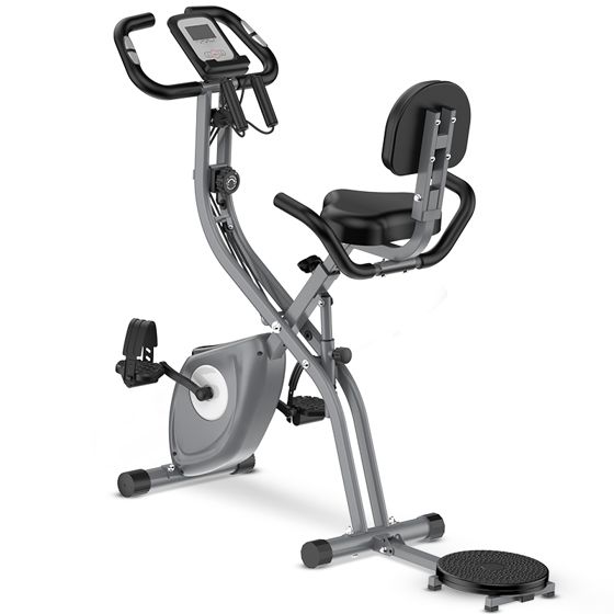 Kokoontaitettava 3 in 1 kuntopyörä LCD näyttö APP yhteys 10 vastustasoa koko kehon harjoitteluun