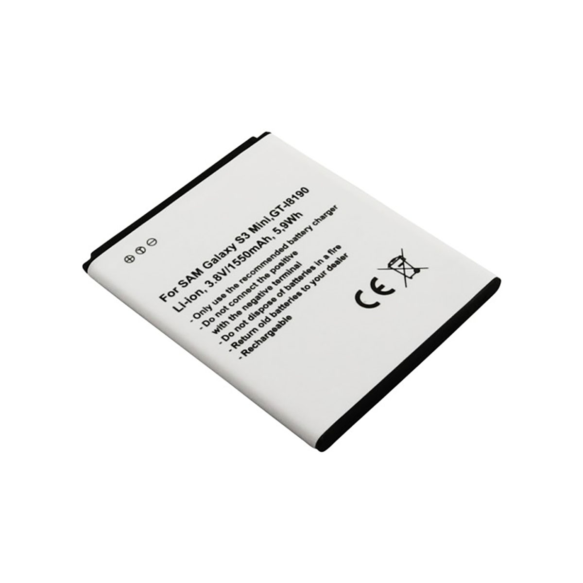 Batteri 3,8V 1550mAh NFC:llä, yhteensopiva Samsung Galaxy S3 Mini