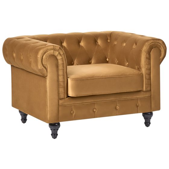 Nojatuoli CHESTERFIELD Sametti Kulta