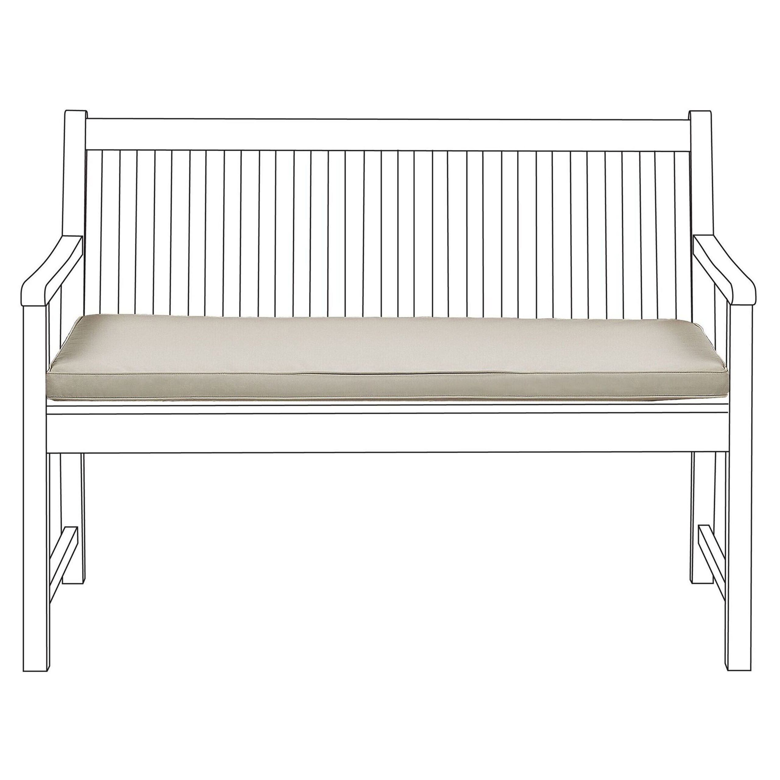 Puutarhapenkin pehmuste VIVARA 112 x 54 cm Beige