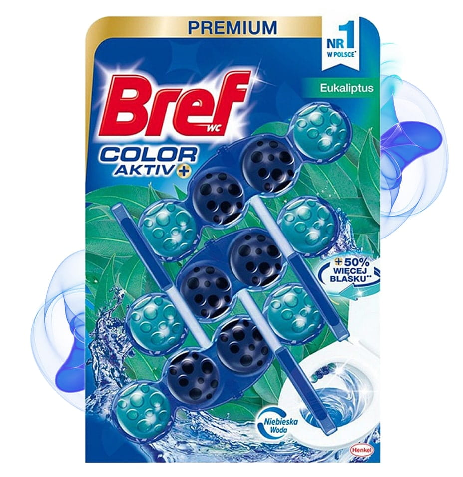 Bref  Aktiv+ eucalyptus wc-ripustin 3x50g