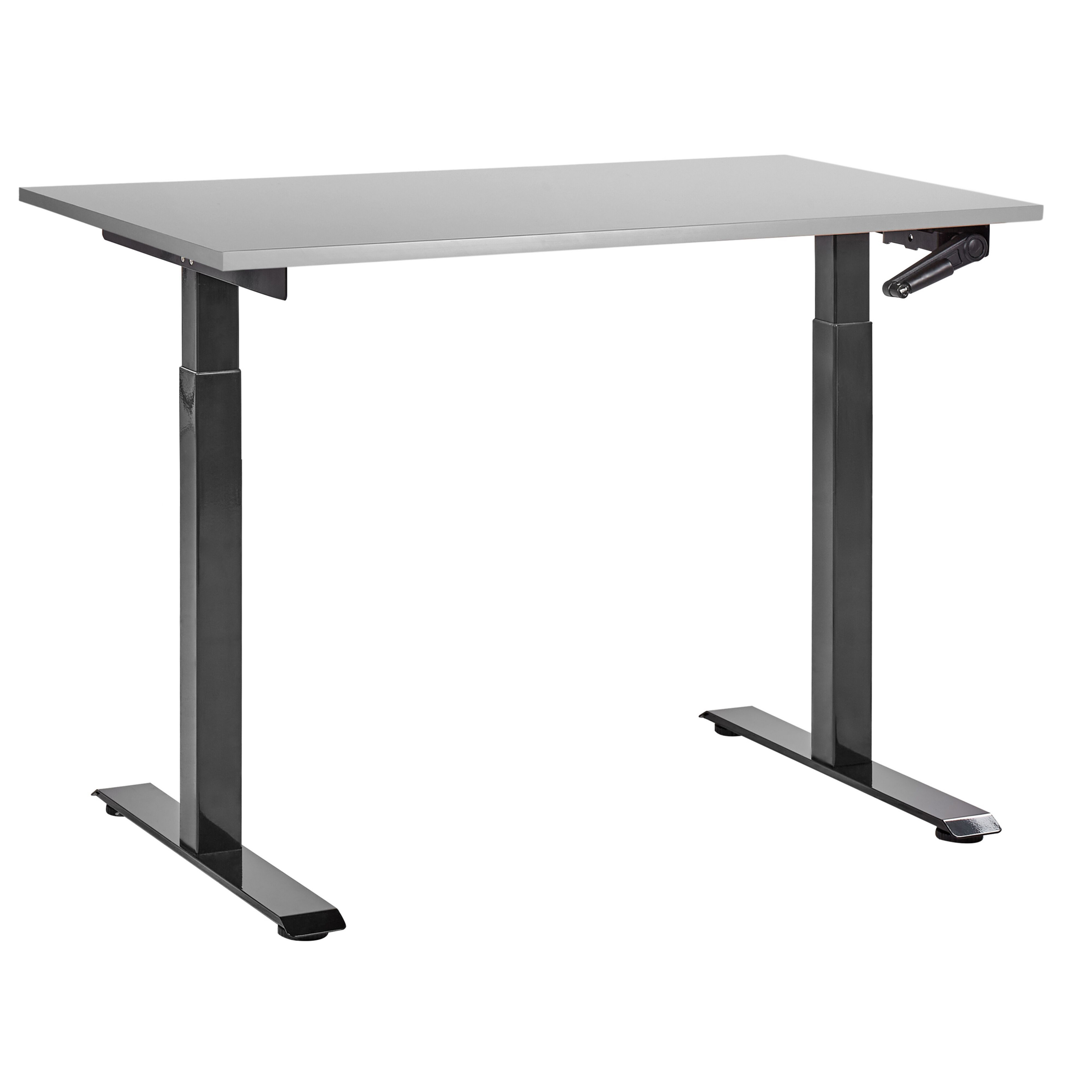 Manuaalisesti säädettävä työpöytä DESTINES Harmaa/musta 120 cm 72 cm