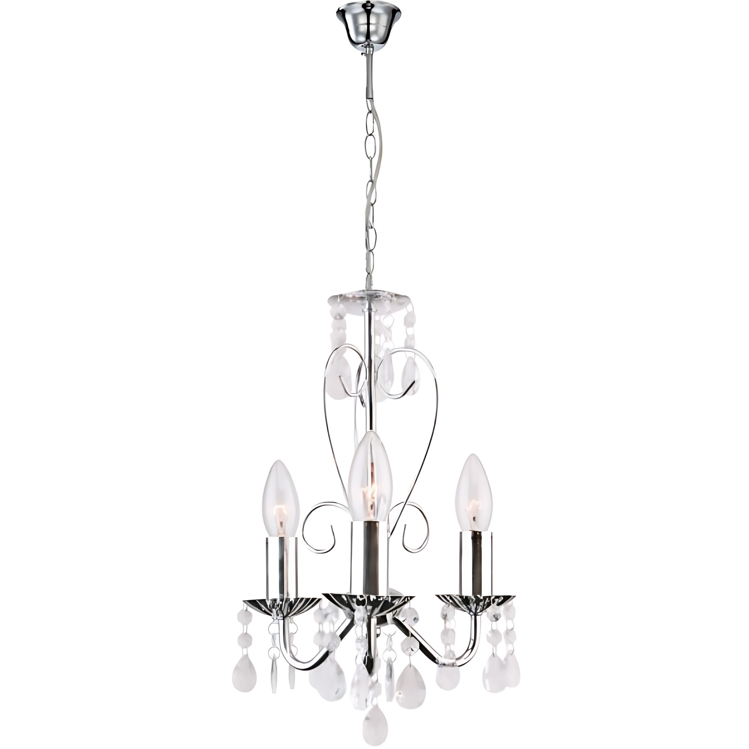 TOOLIGHT riippuvalaisin EBT011-3CP kromi, 125X75X25CM