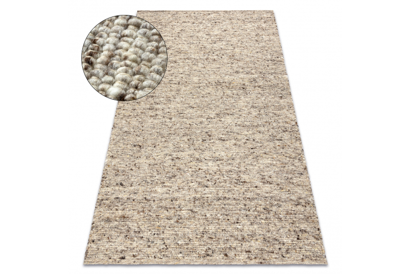 NEPAL 2100 sand, beige matto - villainen, kaksipuolinen, luonnollinen 80x150 cm