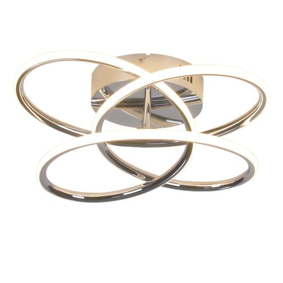 NETTLIFE LED - kattovalaisin eteiseen, himmennettävä, kaukosäätimellä, moderni perhosmuotoilu, 36 cm, 44 W