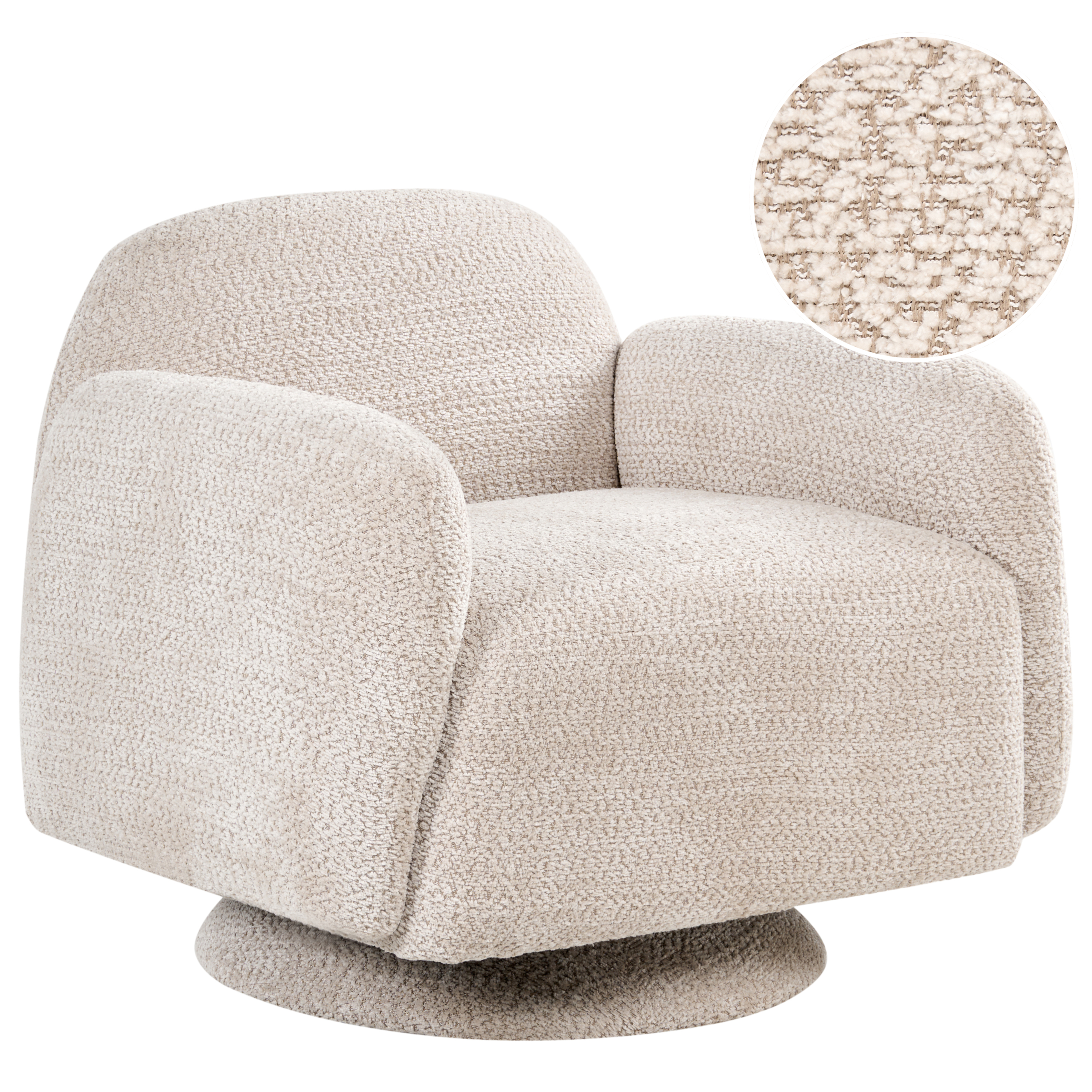 Nojatuoli pyörivä AAPUA Kangas Beige