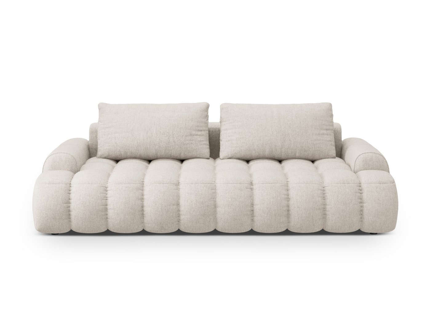 Cosmopolitan Design vuodesohva säilytystilalla, "Linz", 4-istuttava, 250 × 100 × 84 cm, Sorella, mustat muovijalat